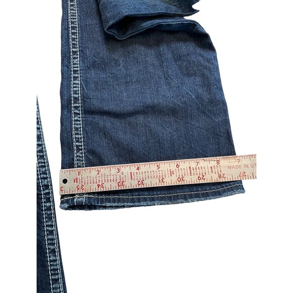 Silver‎ Jeans Size 17 Suki 31x32 Medium Wash Slim Cut Boot Cut Distressed Design - Picture 3 of 7